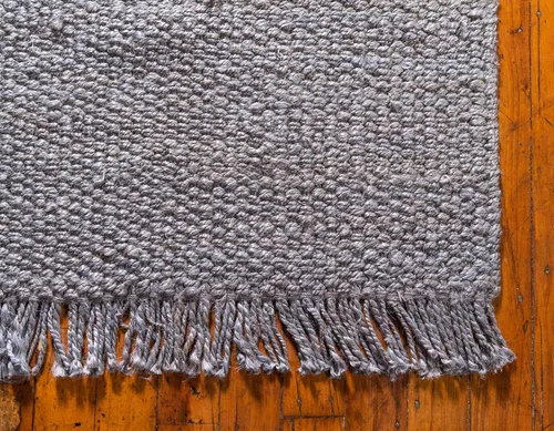 Miniatura 8 de Unique Loom Chunky Jute Collection - Alfombra de área sólida, transitoria, bohemia, 2 pies 6 pulgadas x 6 pies 0 pulgadas, gris