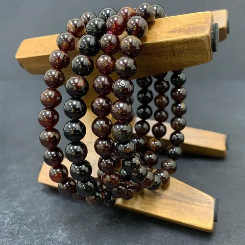 Miniatura 671 de Gem Avenue Handmade Round Bead Stretch Bracelet Unisex Natural Stone Beaded Jewelry for Men & Women, Elastic Wristband for Daily Wear