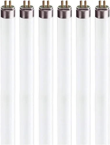 F8T5 Bombillas fluorescentes – Bombilla de 12 pulgadas para debajo del gabinete – Bombilla de tubo blanco cálido de 3000 K de 8 vatios – Paquete de 6