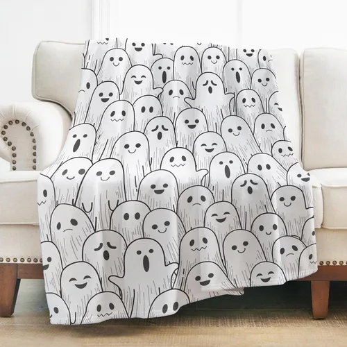 Miniatura 25 de Levens Manta de murciélago de Halloween, manta gótica de murciélago con diseño de gato negro, regalos para adultos, niños y mujeres, con temática