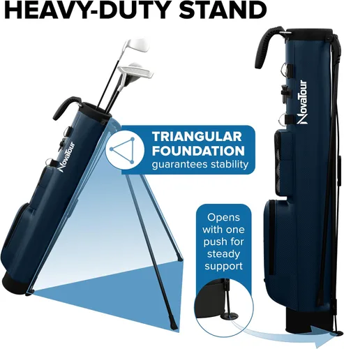 Miniatura 4 de Bolsa de soporte de golf, ultra ligera, pequeña bolsa de golf para par 3 y campos ejecutivos