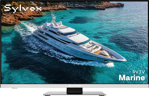 SYLVOX TV de 12 voltios, TV inteligente RV de 22 pulgadas con reproductor de DVD | 1080P Full HD, amplio ángulo de visión, sintonizador ATSC, HDMI y