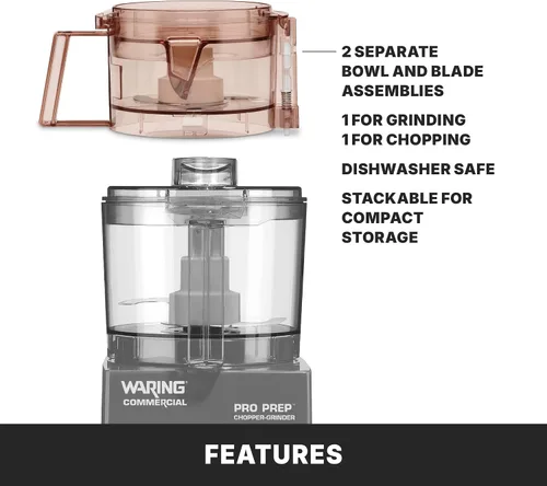 Miniatura 4 de Waring (WCG75) Procesador de alimentos de 3 tazas