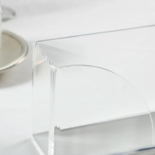 Miniatura 6 de Servilletero acrílico para toalla de invitados para mesa, soporte para toallas de invitados, soporte vertical transparente impermeable para mesa
