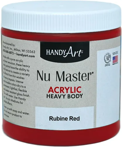 Miniatura 35 de Handy Art Nu Master - Pintura acrílica de cuerpo pesado, 16 onzas, color blanco titanio Titanio Blanco