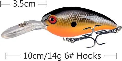 Miniatura 7 de LINGYUE Kit de señuelos de pesca de lubina, cebos duros de agua superior, cebos de pececillos, señuelo VIB, cebo de natación para lucioperca de agua