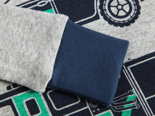 Miniatura 4 de Dolphin&Fish Pijamas para niños de 4 piezas, ropa de dormir de algodón para niños pequeños