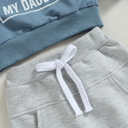 Miniatura 6 de Conjunto de ropa para bebé recién nacido, sudadera de manga larga y pantalones para niños pequeños, para otoño e invierno, 2 piezas
