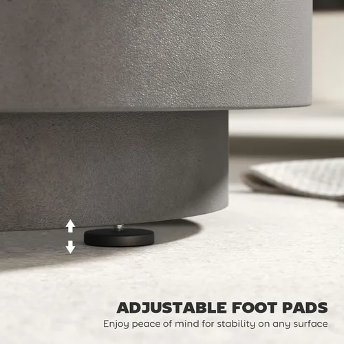 Miniatura 6 de HOMCOM Mesa auxiliar enfriadora para exteriores de 2.6 galones, mesa de centro fría 3 en 1 con almacenamiento, cubo de hielo extraíble y tapa, mesa