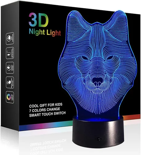 Miniatura 7 de Lámparas nocturnas 3D de ilusiones ópticas, T1-3deng-lanqiu01, 0.50watts, 5.00 volts