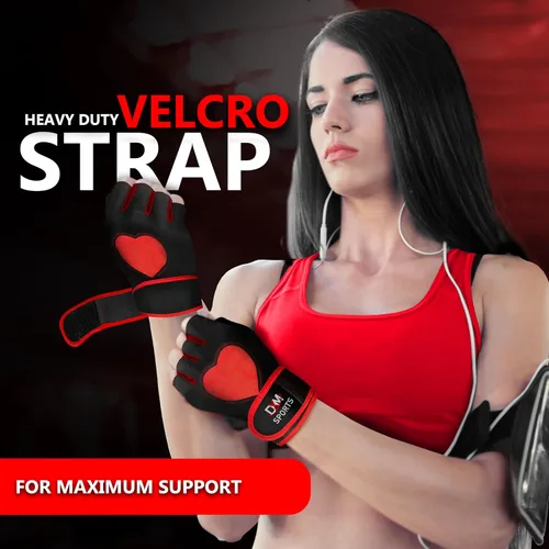 Miniatura 7 de DXM SPORTS Guantes de entrenamiento para mujer con soporte para muñeca, guantes de levantamiento de pesas para gimnasio, ciclismo, entrenamiento