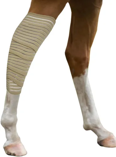 Vendaje de compresión elástico para piernas de polo para caballos, perros, gatos, ovejas, vacas, cuidado de heridas de perros, envoltura veterinaria
