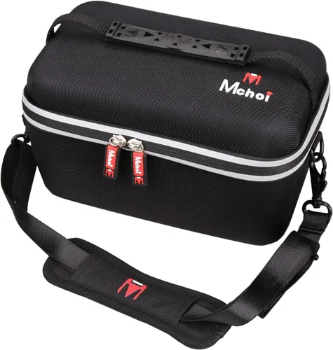 Miniatura 4 de Mchoi Funda para cámara compatible con Canon EOS Rebel T7/T8i/T5/R50/R100 y lente de 0.709-2.165 in, bolsa de almacenamiento de viaje EVA DSLR a