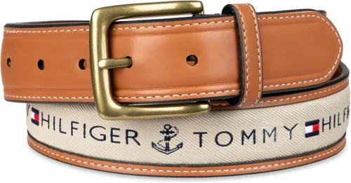 Miniatura 24 de Tommy Hilfiger Men's Fabric Inlay Casual Belt with Classic Harness Buckle