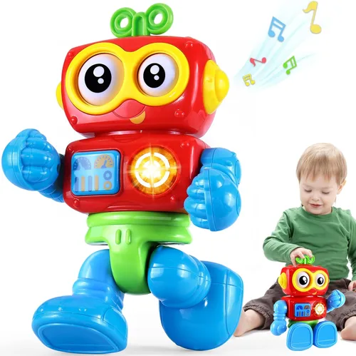 Miniatura 8 de Juguete musical de conejo para bebé, juguete bailando y gateando, juguetes para bebés con luz de 0-3-6, 6-12, 12-18 meses, regalos de cumpleaños