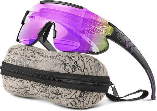 Miniatura 10 de Gafas de sol polarizadas de béisbol para niños: gafas de sol deportivas para niños y niñas de 3 a 12 años, lentes de sol para ciclismo y correr