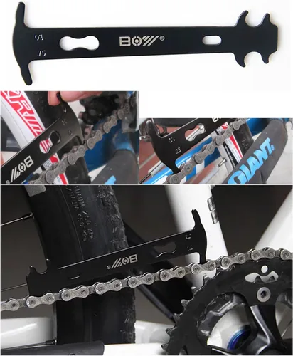Miniatura 6 de Kit de herramientas universal para cadena de bicicleta con disyuntor de bicicleta, alicates de cadena principal, comprobador de cadena para Kit