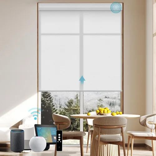 Miniatura 55 de SmartWings Persianas Motorizadas con Filtro de Luz, Compatible con Matter Thread Homekit Z-Wave Alexa Google, Persianas con 70% de Opacidad Safari