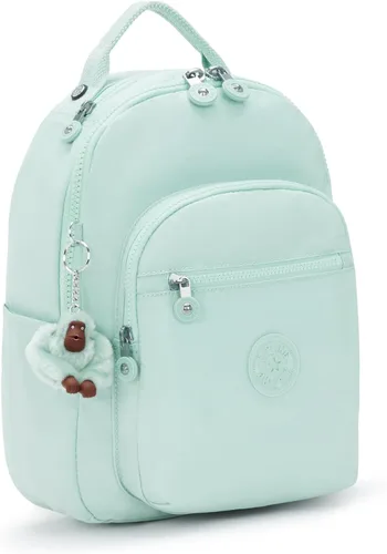 Miniatura 38 de Kipling Mochila pequeña Seoul para mujer, duradera, correas acolchadas para el hombro con funda para tableta, bolsa, Firma Emb, Mochila para tableta