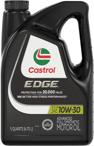 Castrol EDGE 10W-30 Aceite de motor sintético completo avanzado, 5 cuartos de galón