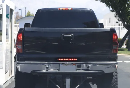 Miniatura 3 de iJDMTOY Barra de luz LED roja de identificación para puerta trasera de camión de 15 pulgadas, compatible con Chevrolet Dodge, Ford, GMC, Nissan