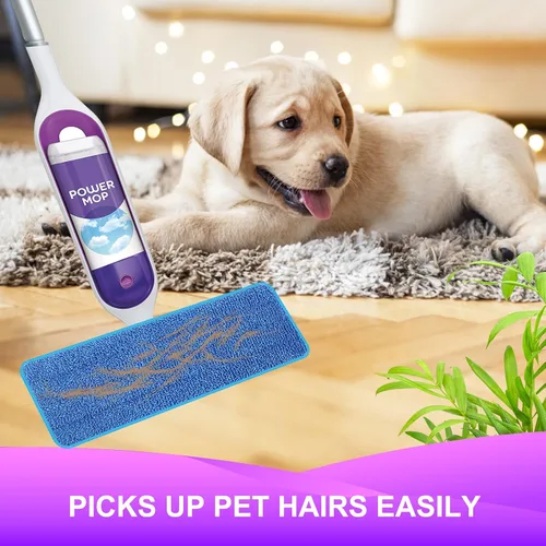 Miniatura 7 de Almohadillas de repuesto reutilizables para mopa eléctrica Swiffer Power Mop Kit de iniciación – Recambios de almohadillas Swifter Powermop
