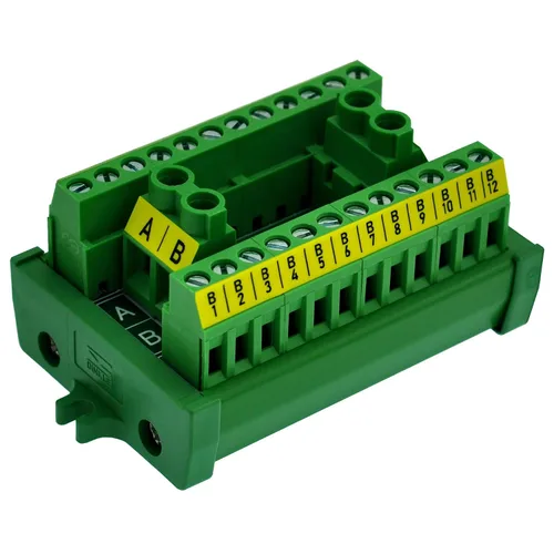 Miniatura 2 de OONO Montaje a tornillo 30A/300V 2x12 Posición Bloque de terminales Módulo de distribución.