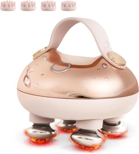 Miniatura 9 de arboleaf Masajeador eléctrico para el cuero cabelludo, masajeador de cabeza portátil para relajar el estrés del cuero cabelludo, impermeable, 6 en 1