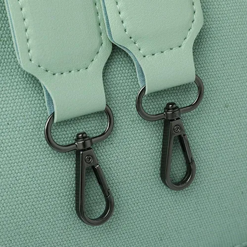 Miniatura 6 de Obosoyo Bolso de lona para mujer, bolso de mano grande de lona para el trabajo, bolso cruzado casual para viajes diarios