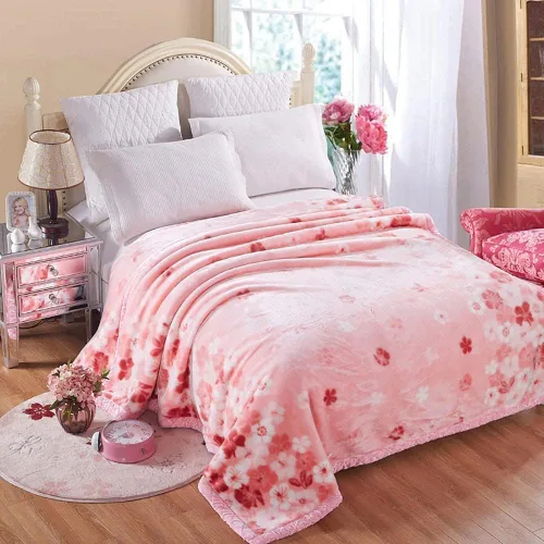 Miniatura 11 de LGYKUMEG - Manta de visón coreana de 59x79 pulgadas, manta suave y cálida de felpa sedosa - Manta reversible de 2 capas Raschel para cama individual