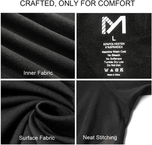 Miniatura 4 de MEETYOO - Conjunto de ropa interior térmica para hombre, pantalones largos deportivos, capa base