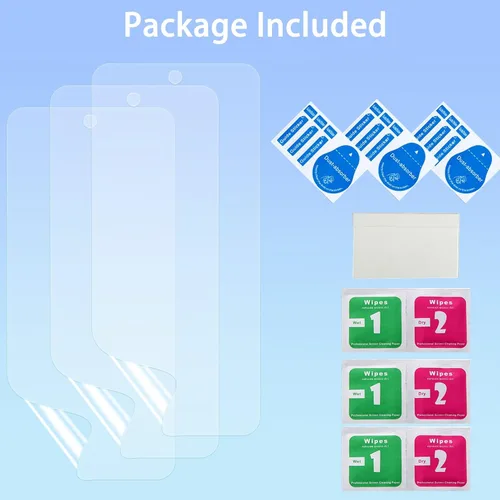 Miniatura 5 de LOOKSEVEN Paquete de 3 protectores de pantalla de hidrogel para Samsung Galaxy Note 20, película de TPU de alta sensibilidad (no templada)