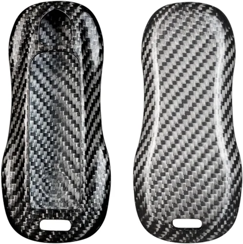 Miniatura 10 de Funda para llavero de fibra de carbono auténtica y genuina 100% pura, ajuste deportivo para Porsche Boxster Turbo Cayenne Panamera Macan Cayman 911