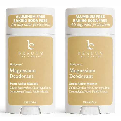 Miniatura 9 de Desodorante sin aluminio para hombres y mujeres, fabricado en Estados Unidos con ingredientes naturales y 55% orgánicos, protección contra olores