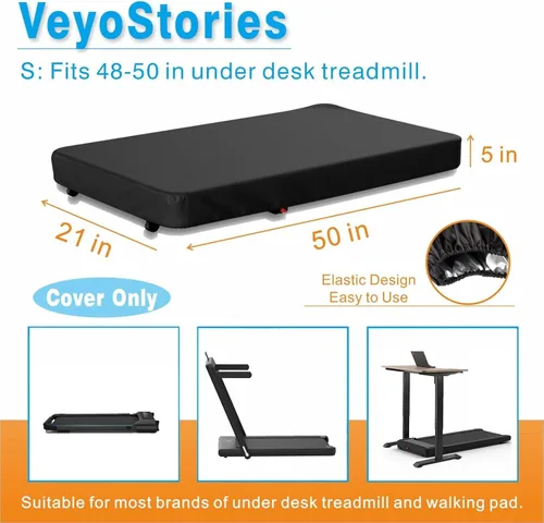 Miniatura 2 de Funda para alfombrilla de caminar para el hogar, funda impermeable y a prueba de polvo para debajo del escritorio - Compatible con cinta de correr