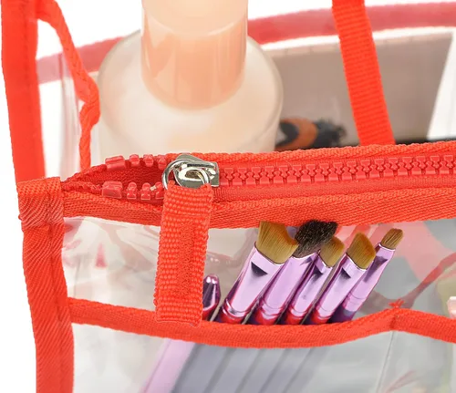 Miniatura 88 de Bolso de mano estilo cartera de Vercord para mujer con organizador incorporado, estampado bien definido, con manijas y cremallera, tamaño 2