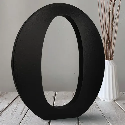 Miniatura 22 de AOCEAN Letras de madera negra de 10 pulgadas, letras de madera sin terminar para Halloween, letras decorativas de pie en rodajas, decoración