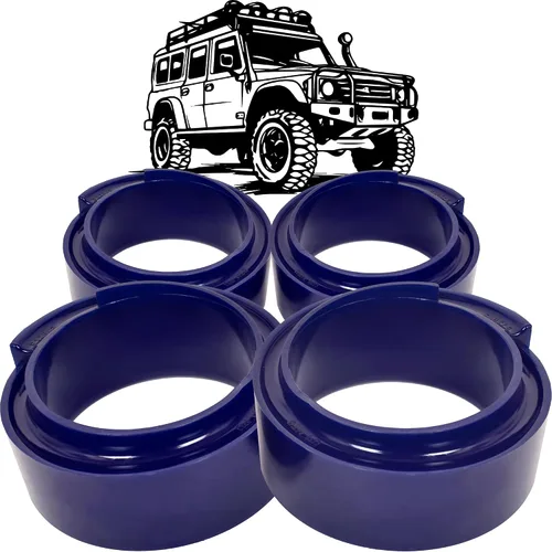 AUTOACER - Kit de elevación de nivelación 4p 60mm / 2.3" de altura para espaciadores delanteros y traseros en poliuretano de alta calidad -