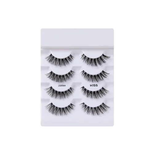 Miniatura 4 de KISS - Paquete múltiple de pestañas postizas de visón sintético de la colección Lash Couture, “Jubilee”, 10mm, longitudes múltiples, reutilizables