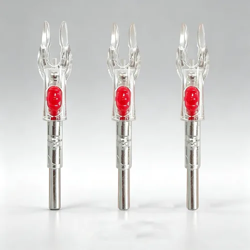 Miniatura 2 de 6 Pack X Lighted Arrow Nocks LED Archery Nocks for .204" 5.2mm Shafts Auto-Illuminated LED with ON/OFF Switch, High Visibility, Impact Resistant