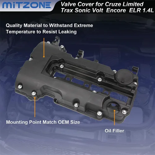 Miniatura 5 de MITZONE Kit de tapa de válvulas del motor con juntas y pernos compatible con 2011-2020 Chevrolet Chevy Cruze Sonic Volt Trax Buick Encore Cadillac