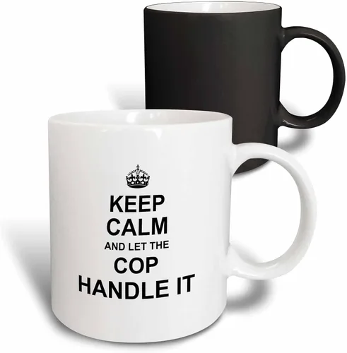 Miniatura 7 de 3dRose Taza de regalo con texto en inglés "Keep Calm and Let Handle It Funny Grandpa Humor", color negro