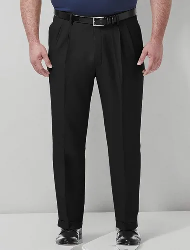 Miniatura 6 de Haggar Pantalón de vestir para hombre de primera calidad y ajuste clásico plisado en la parte delantera (tallas regulares y grandes y altas)