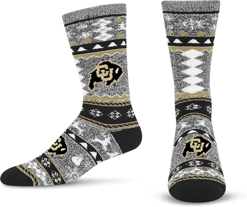 Miniatura 43 de For Bare Feet Ugly Holiday Sweater Crew Sock NCAA