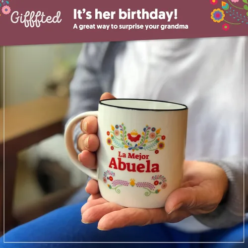 Miniatura 8 de Triple Gifffted Regalos para Abuelos, Las Mejores Tazas de Café de Abuela y Abuelo en Español, Mejor Abuela y Abuelo Latino, Regalo para Día