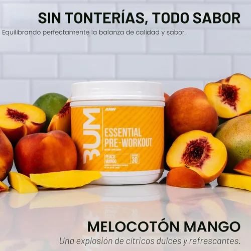 Miniatura 4 de RAW Nutrition - Essential Pre - Fórmula de pre-entrenamiento de Chris Bumstead, polvos de nutrición deportiva para preentrenamiento Bebida