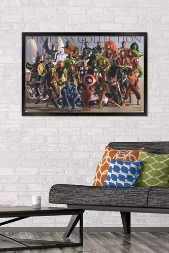 Miniatura 2 de Marvel Comics Group - Póster de pared, 34 pulgadas de largo x 22.4 pulgadas, versión enmarcada en negro Versión con marco negro