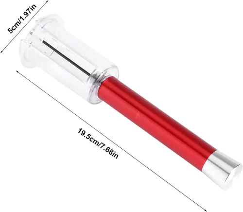Miniatura 2 de Tbest Sacacorchos de presión de aire de aluminio, popper de corcho, abrebotellas, rojo