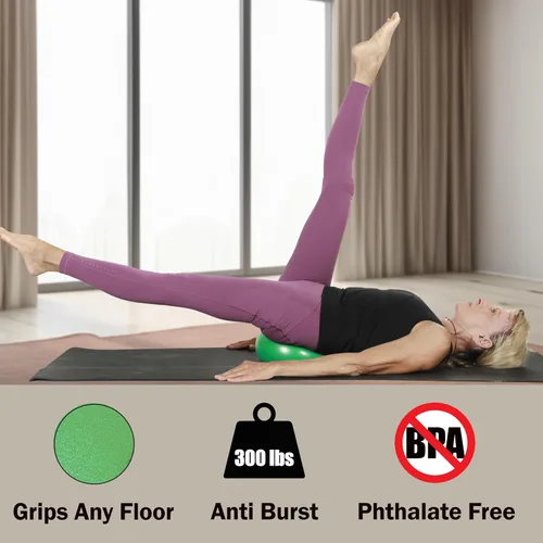 Miniatura 3 de La pelota original de Pilates de 9 pulgadas para abdominales, entrenamiento del núcleo y espalda, pelota de entrenamiento del núcleo, pequeña pelota
