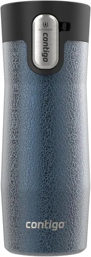 Miniatura 28 de Contigo AUTOSEAL West Loop - Taza de viaje de acero inoxidable aislada al vacío con tapa fácil de limpiar, 12 onzas, arándano